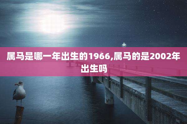 属马是哪一年出生的1966,属马的是2002年出生吗