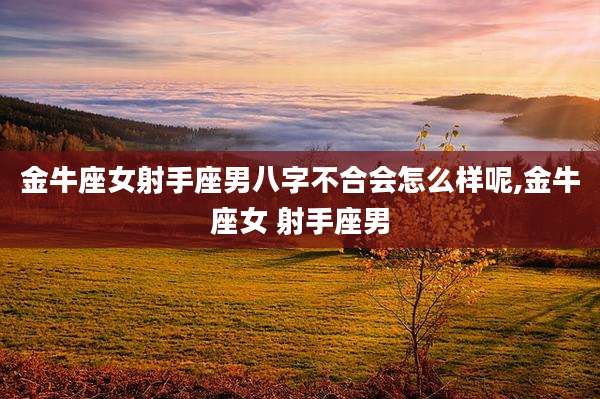 金牛座女射手座男八字不合会怎么样呢,金牛座女 射手座男