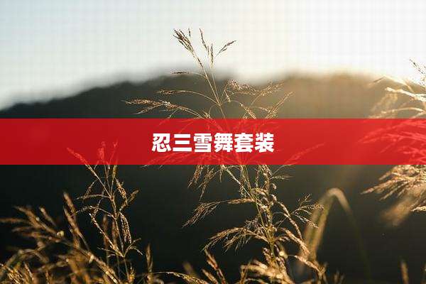忍三雪舞套装