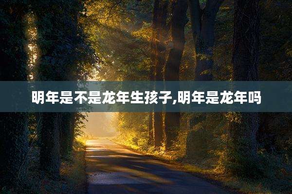 明年是不是龙年生孩子,明年是龙年吗