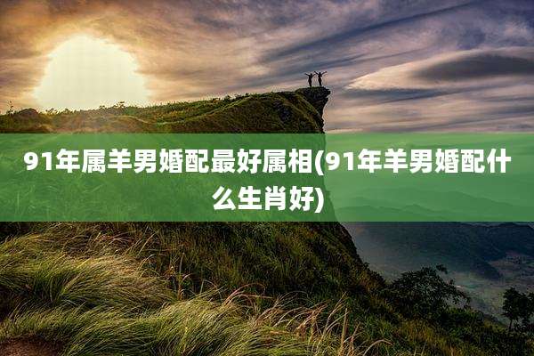 91年属羊男婚配最好属相(91年羊男婚配什么生肖好)