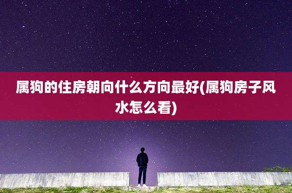 属狗的住房朝向什么方向最好(属狗房子风水怎么看)
