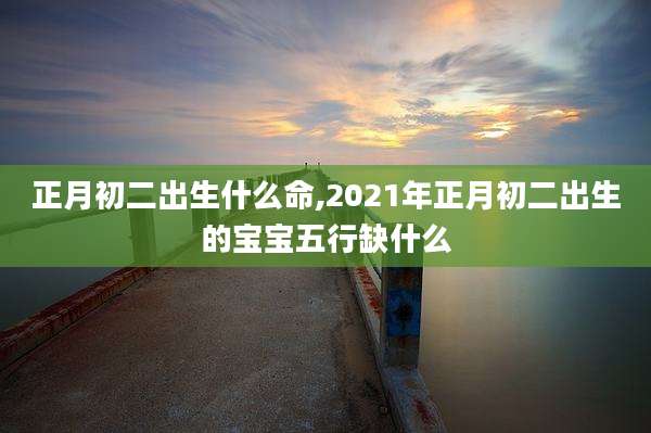 正月初二出生什么命,2021年正月初二出生的宝宝五行缺什么