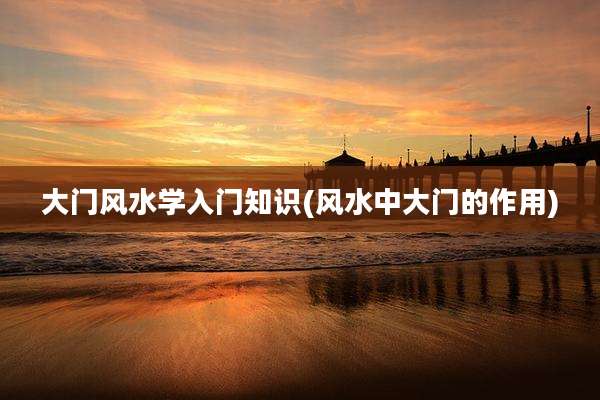 大门风水学入门知识(风水中大门的作用)