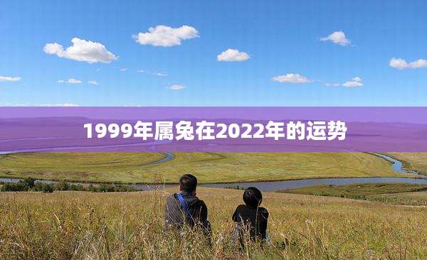 1999年属兔在2022年的运势