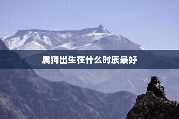 属狗出生在什么时辰最好