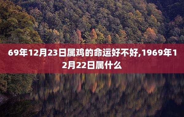 69年12月23日属鸡的命运好不好,1969年12月22日属什么