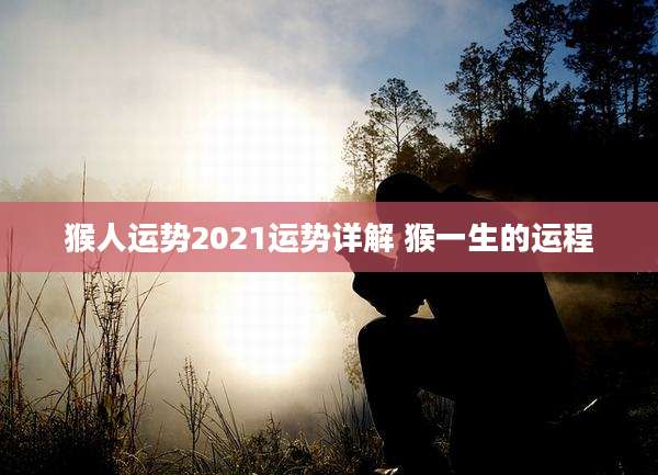 猴人运势2021运势详解 猴一生的运程