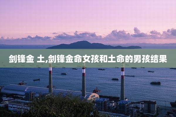 剑锋金 土,剑锋金命女孩和土命的男孩结果