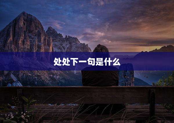 处处下一句是什么