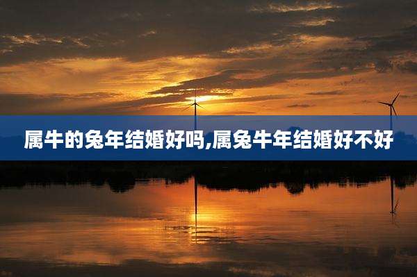 属牛的兔年结婚好吗,属兔牛年结婚好不好