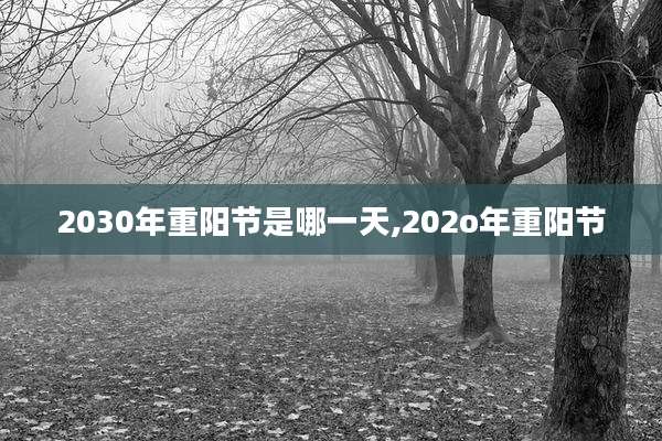 2030年重阳节是哪一天,202o年重阳节