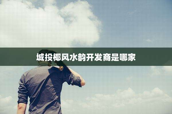 城投椰风水韵开发商是哪家