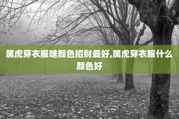 属虎穿衣服啥颜色招财最好,属虎穿衣服什么颜色好