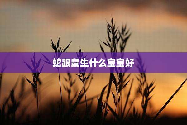 蛇跟鼠生什么宝宝好
