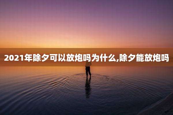 2021年除夕可以放炮吗为什么,除夕能放炮吗