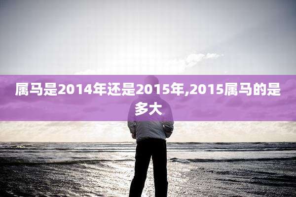 属马是2014年还是2015年,2015属马的是多大