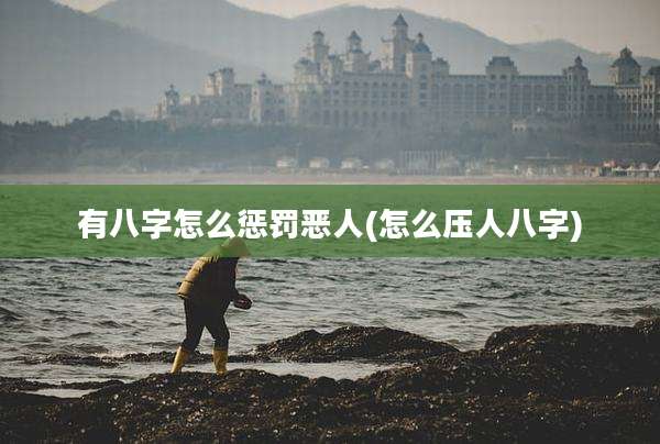 有八字怎么惩罚恶人(怎么压人八字)