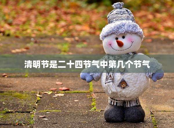 清明节是二十四节气中第几个节气