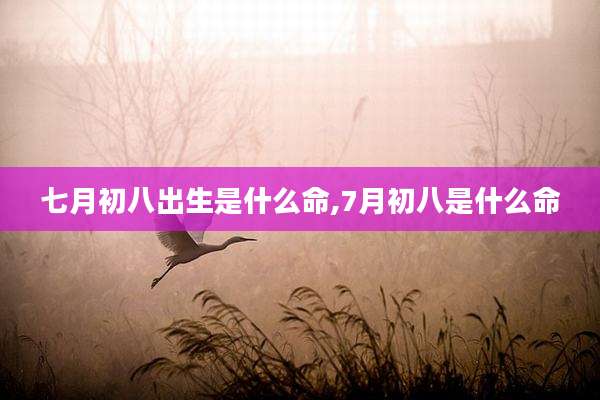 七月初八出生是什么命,7月初八是什么命