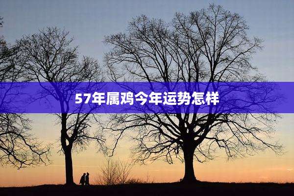 57年属鸡今年运势怎样