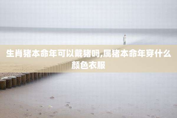 生肖猪本命年可以戴猪吗,属猪本命年穿什么颜色衣服