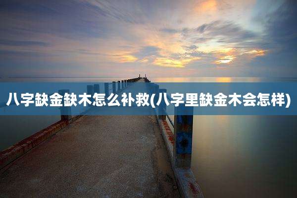 八字缺金缺木怎么补救(八字里缺金木会怎样)