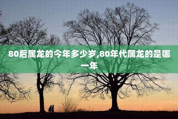80后属龙的今年多少岁,80年代属龙的是哪一年