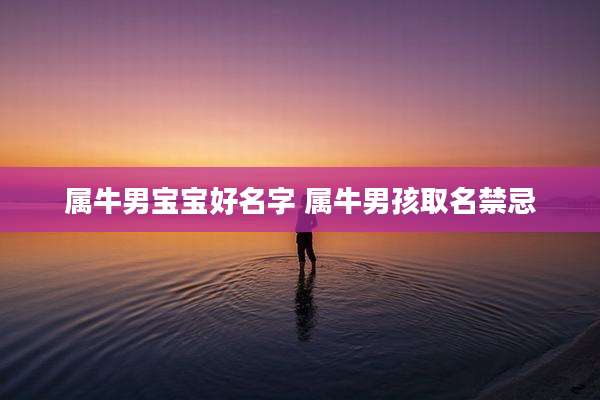 属牛男宝宝好名字 属牛男孩取名禁忌