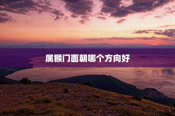 属猴门面朝哪个方向好
