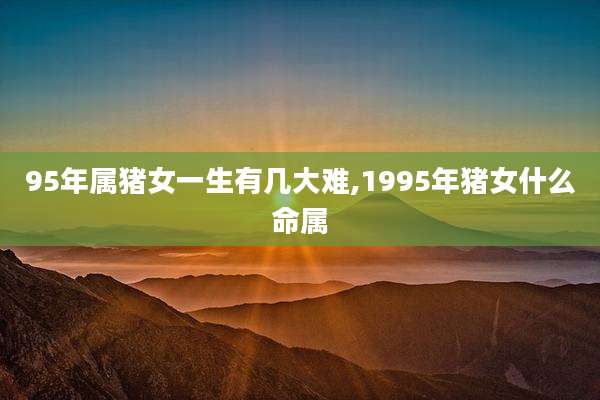 95年属猪女一生有几大难,1995年猪女什么命属