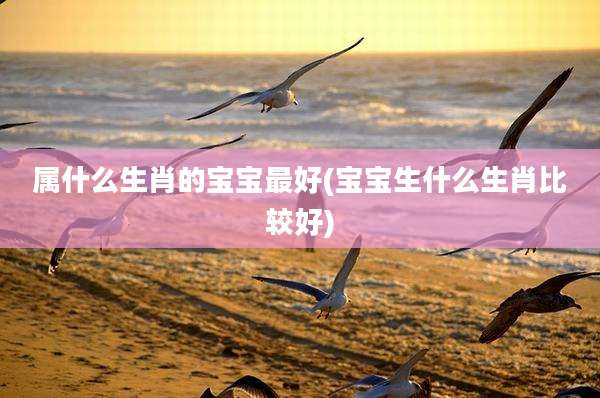 属什么生肖的宝宝最好(宝宝生什么生肖比较好)