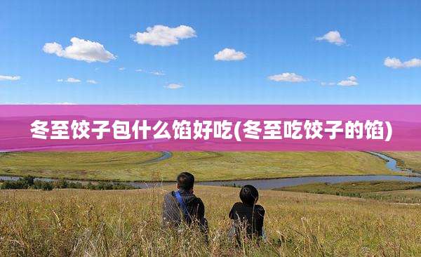 冬至饺子包什么馅好吃(冬至吃饺子的馅)