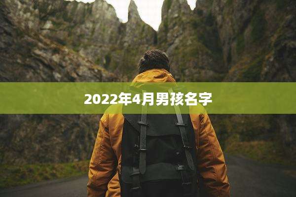 2022年4月男孩名字