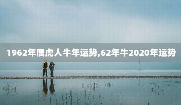 1962年属虎人牛年运势,62年牛2020年运势