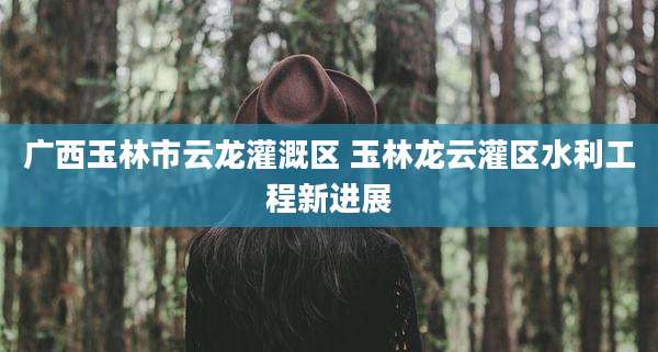 广西玉林市云龙灌溉区 玉林龙云灌区水利工程新进展