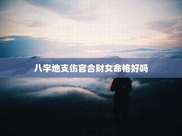 八字地支伤官合财女命格好吗