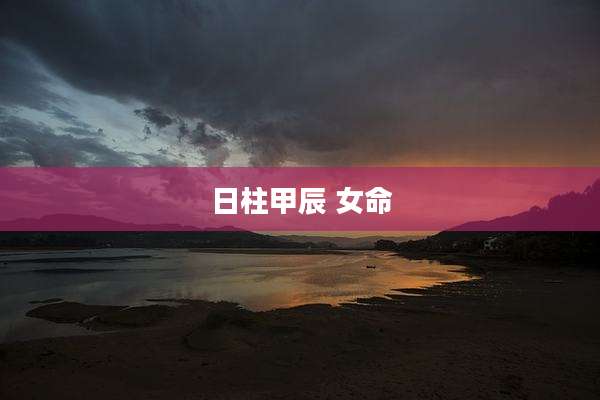 日柱甲辰 女命