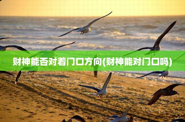 财神能否对着门口方向(财神能对门口吗)
