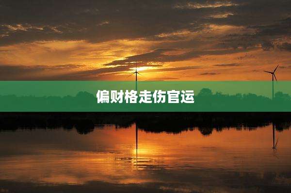 偏财格走伤官运