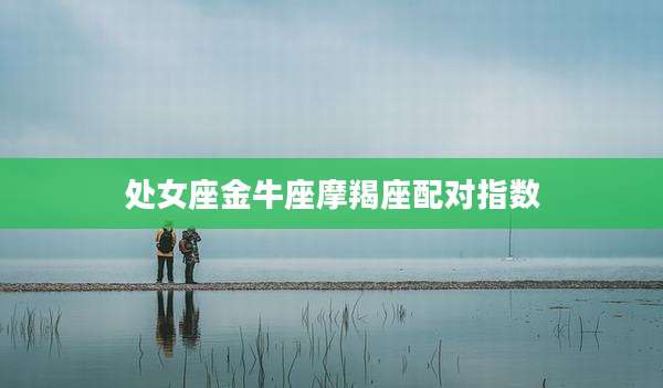 处女座金牛座摩羯座配对指数