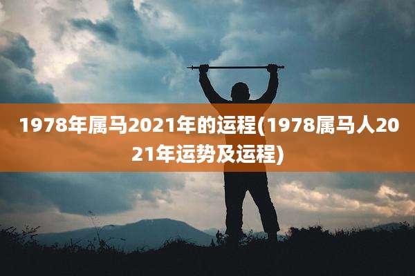 1978年属马2021年的运程(1978属马人2021年运势及运程)