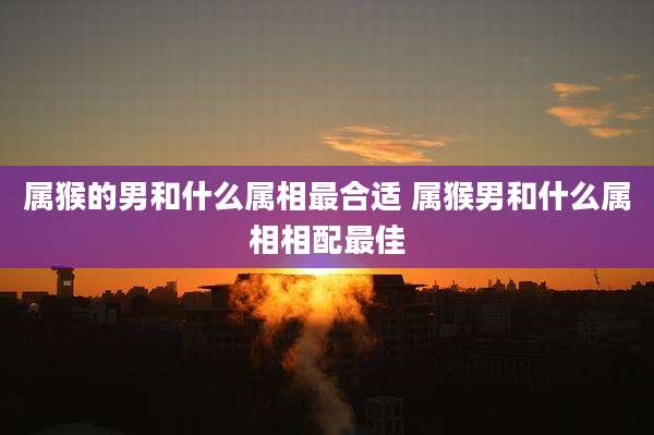 属猴的男和什么属相最合适 属猴男和什么属相相配最佳