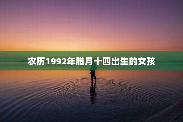 农历1992年腊月十四出生的女孩