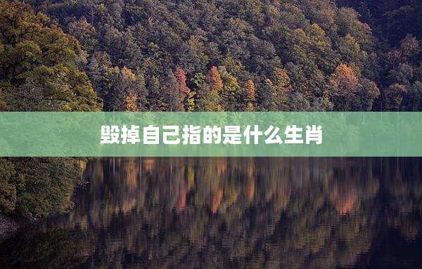 毁掉自己指的是什么生肖