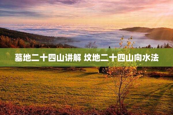 墓地二十四山讲解 坟地二十四山向水法