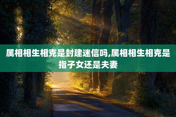 属相相生相克是封建迷信吗,属相相生相克是指子女还是夫妻