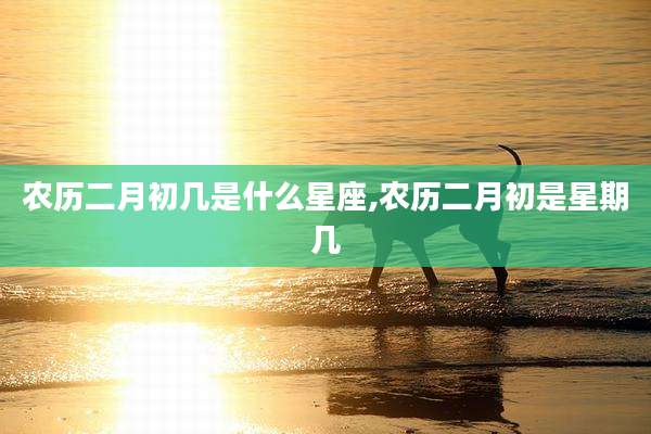 农历二月初几是什么星座,农历二月初是星期几