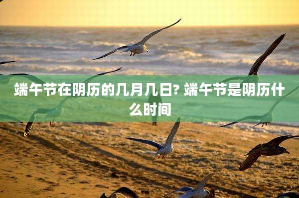 端午节在阴历的几月几日? 端午节是阴历什么时间