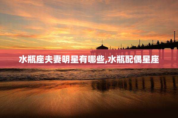 水瓶座夫妻明星有哪些,水瓶配偶星座